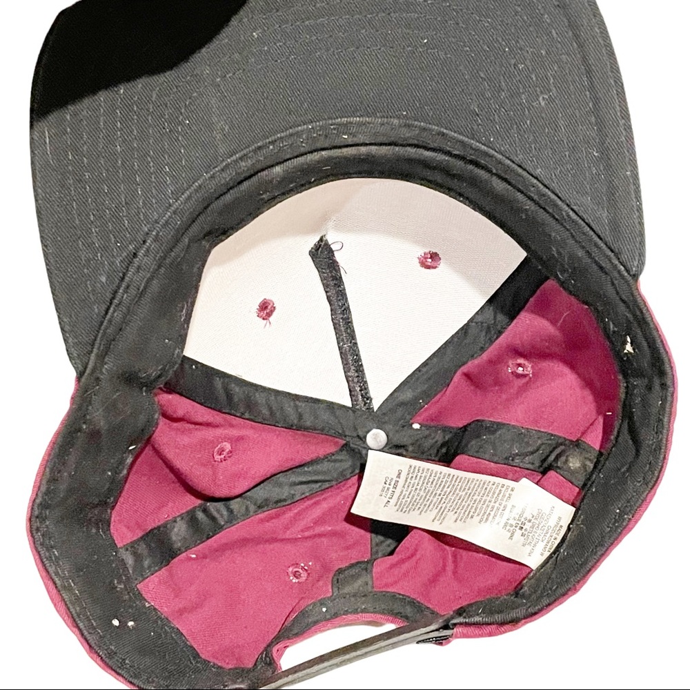 Vans maroon Snapback Hat Skateboard Mens Adjustable - Picture 3 of 4